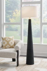 A2Z Furniture - Ashley Furniture - Hallburg Lighting - Poly Floor Lamp (1/CN) / Black - L235761